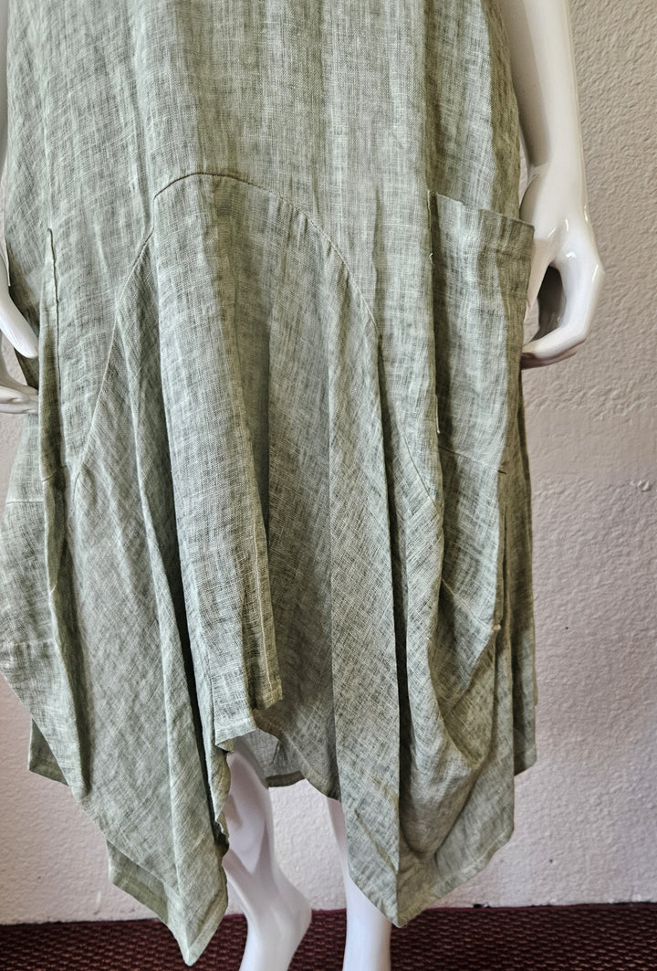 INIZIO ITALY Linen  Sleeveless Magic Dress