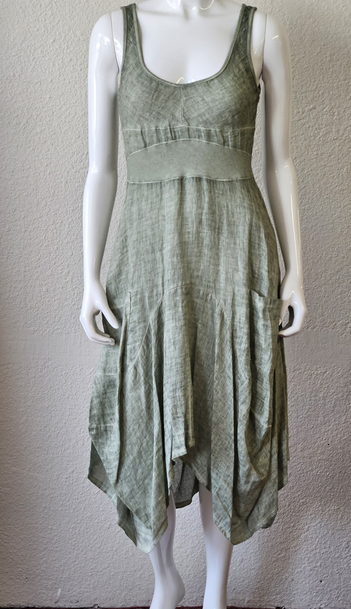 INIZIO ITALY Linen  Sleeveless Magic Dress