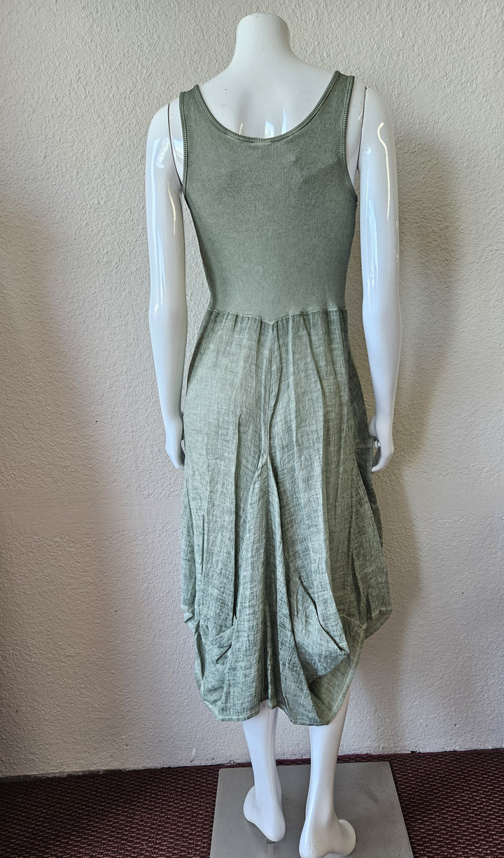 INIZIO ITALY Linen  Sleeveless Magic Dress