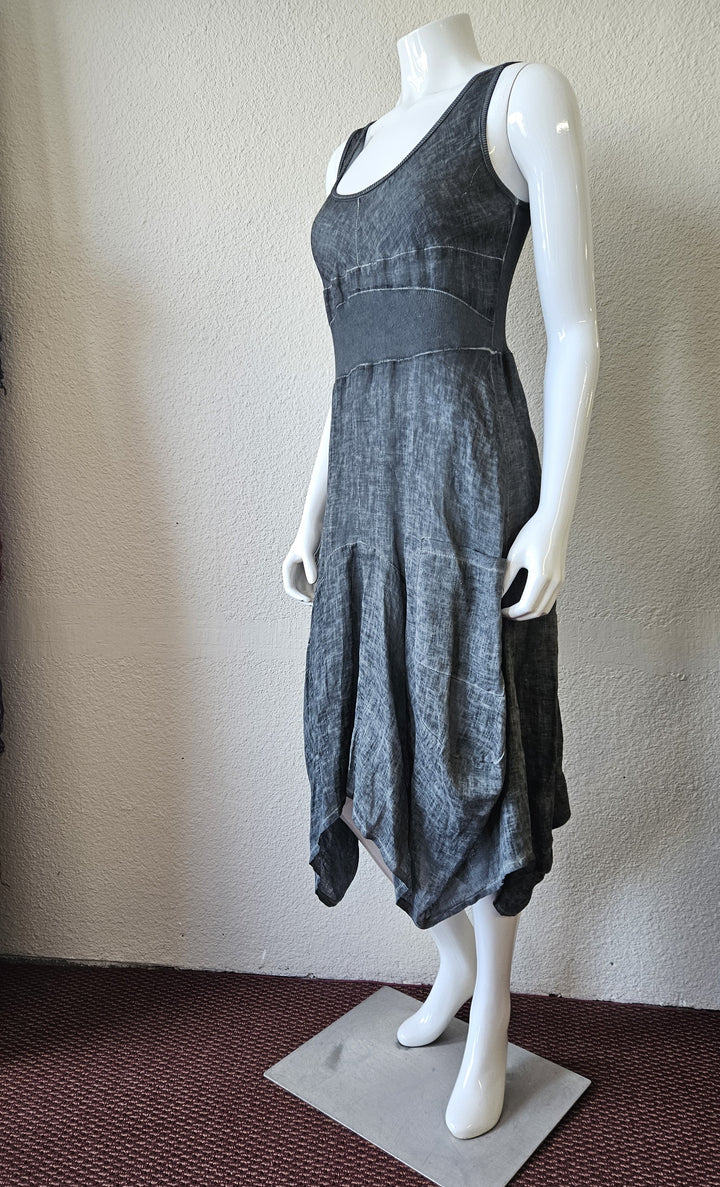 INIZIO Italy Magic Dress in Moss Grey-Katze Boutique