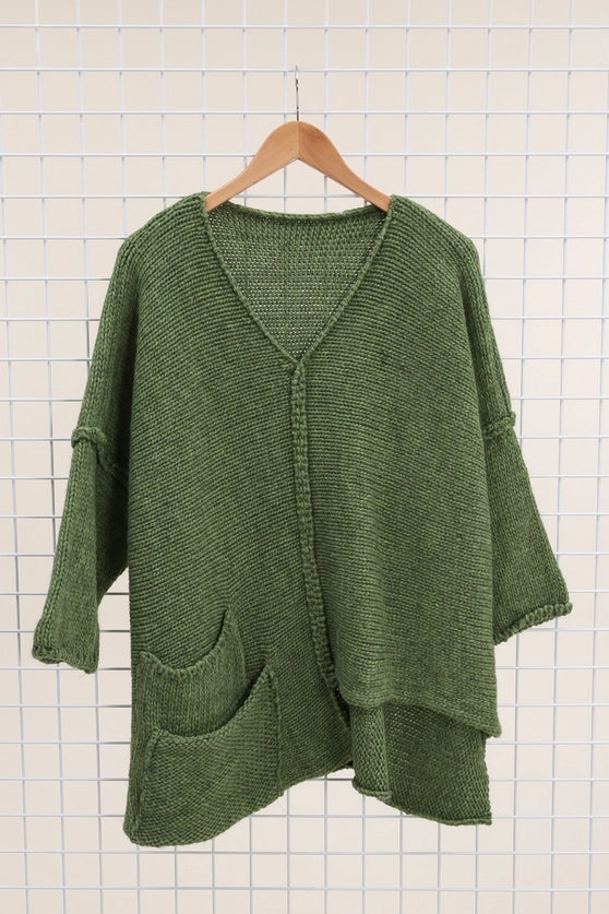 Asymmetrical Wool Alpaca Sweater