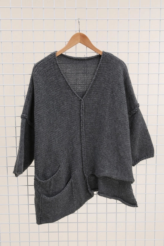 Asymmetrical Wool Alpaca Sweater