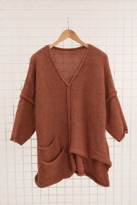 Asymmetrical Wool Alpaca Sweater