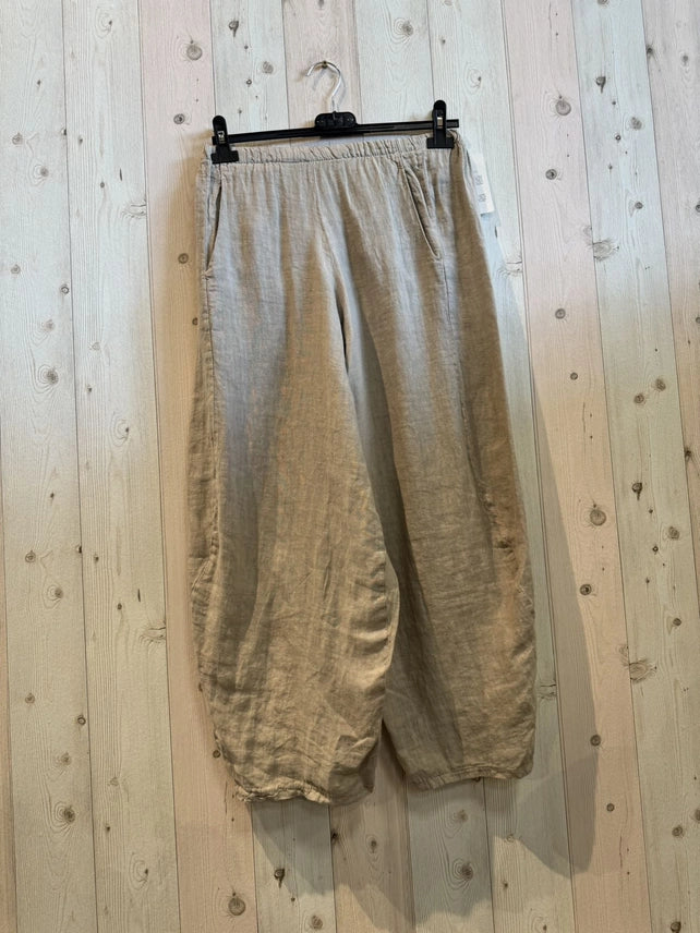 Made In Italy Linen Balloon Pants