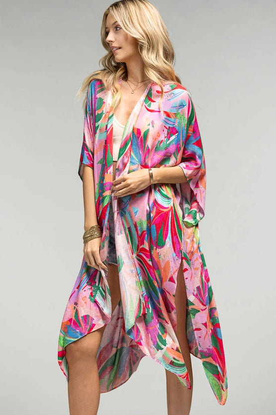 Botanical Floral Kimono-Katze Boutique