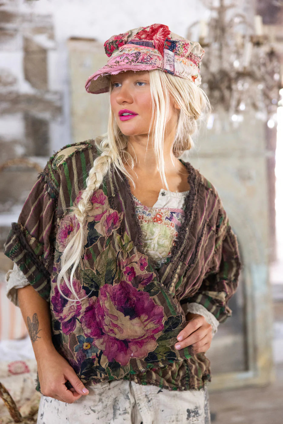 Magnolia Pearl Patchwork Dekker Kimono-Katze Boutique