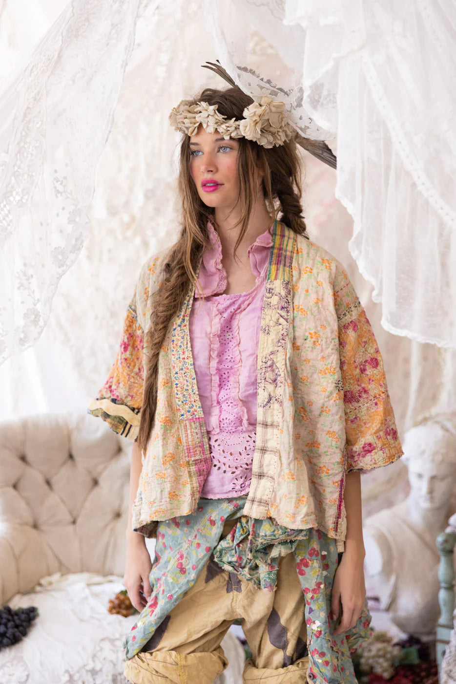 Magnolia Pearl Patchwork Decker Kimono-Katze Boutique