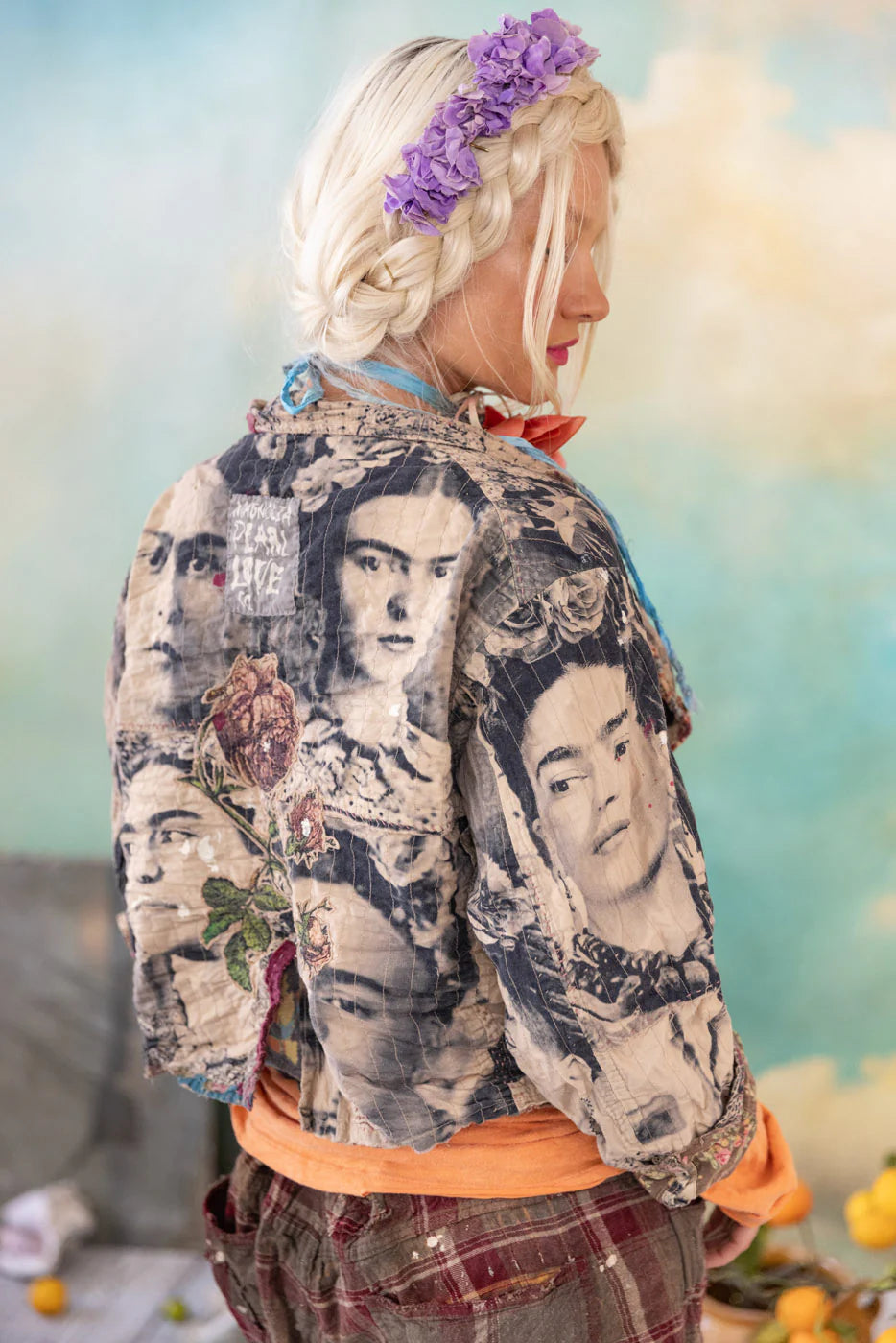 Magnolia Pearl Faces Of Frida Kelley Jacket-Katze Boutique