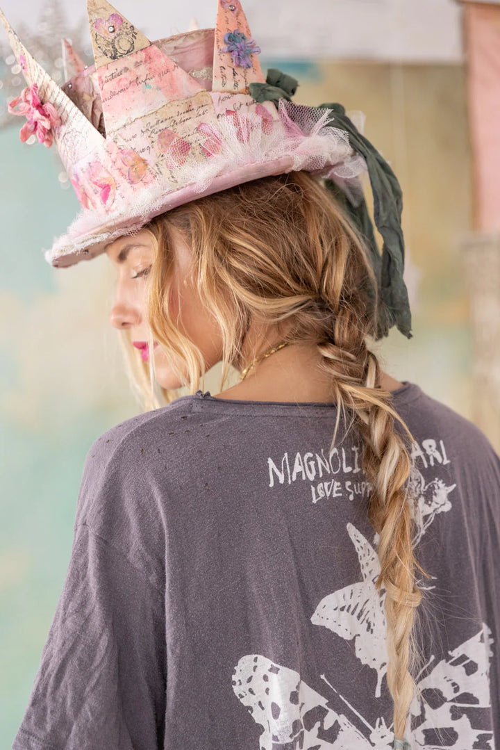 Magnolia Pearl Butterfly Totem Tee-Katze Boutique