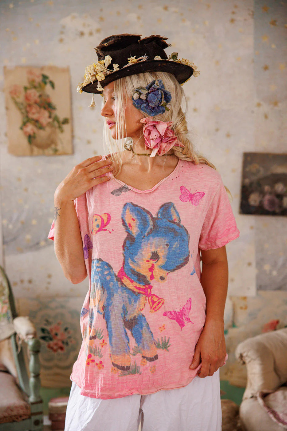 Magnolia Pearl My Pet Tee-Katze Boutique