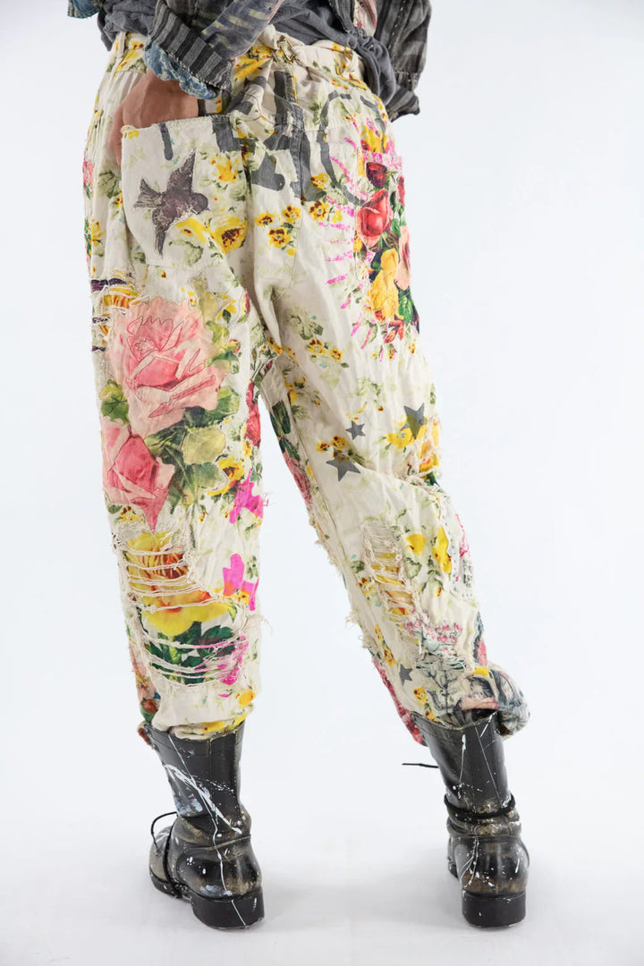 Magnolia Pearl Twill Miners Pants In Floreres-Katze Boutique