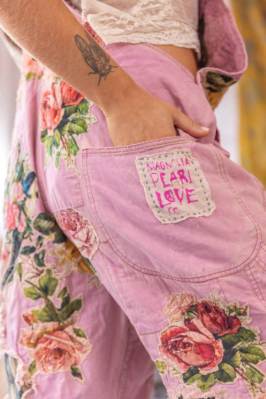 Magnolia Pearl Mother Mary Love Overalls-Katze Boutique