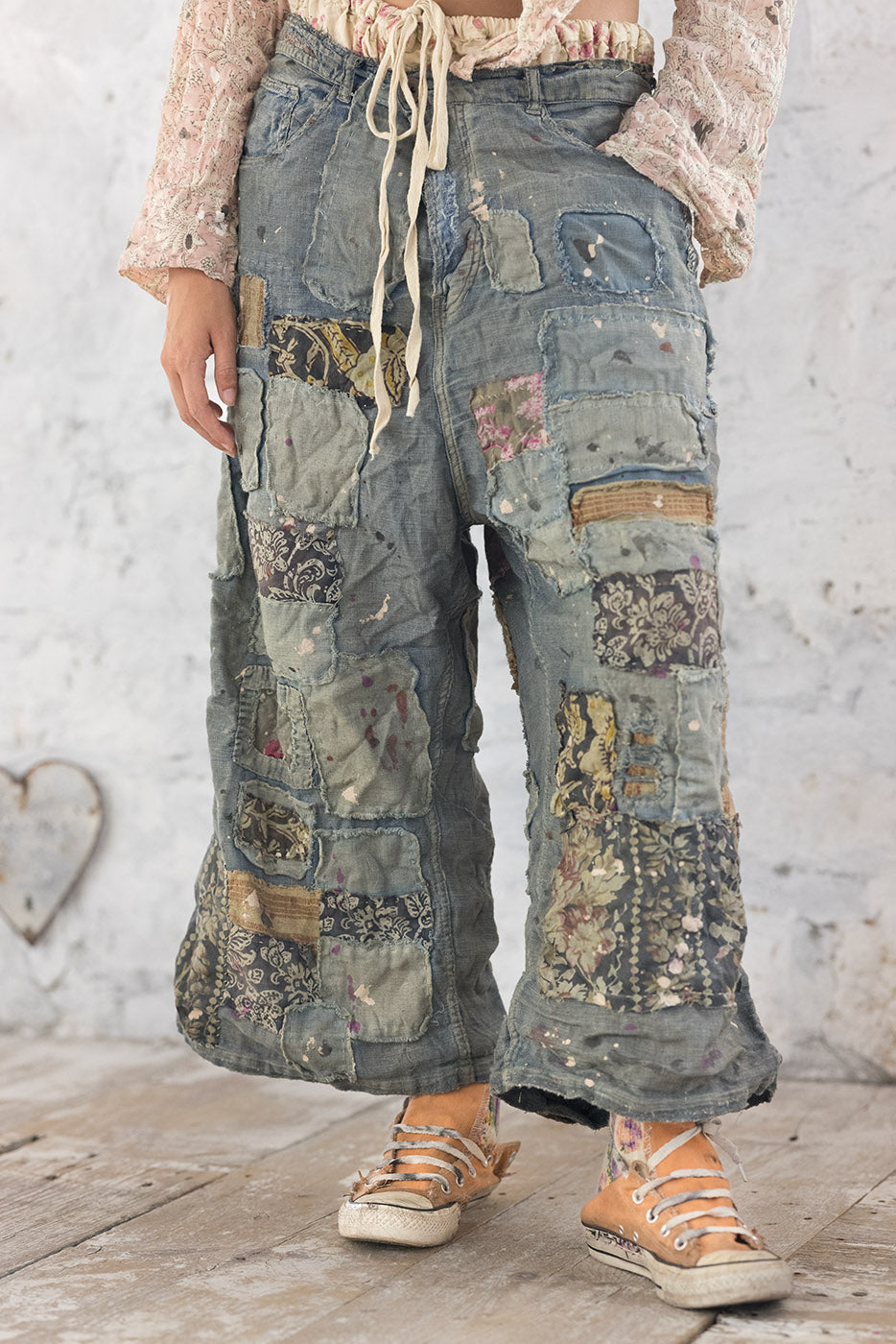 Magnolia Pearl Linen Deni Blues Denim-Katze Boutique