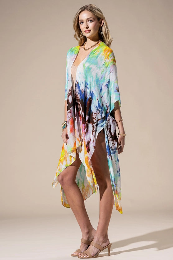 Paint Multi Open Kimono-Katze Boutique