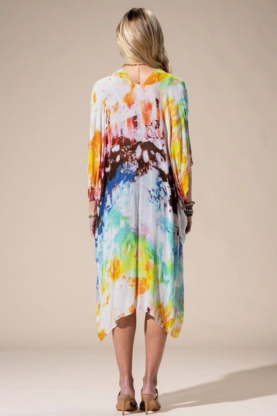 Paint Multi Open Kimono-Katze Boutique