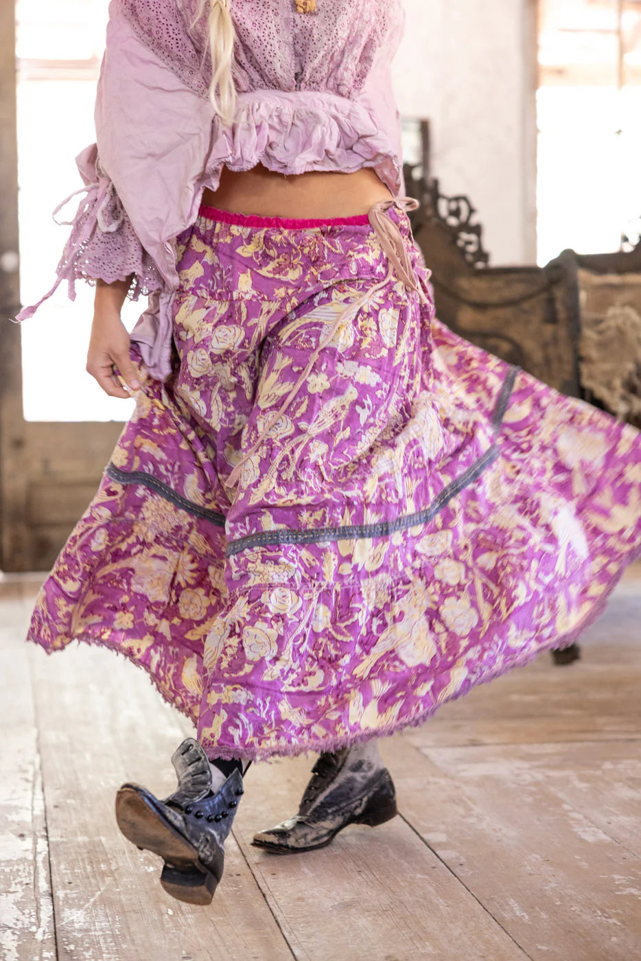 Magnolia Pearl Nepali Peasant Skirt-Katze Boutique