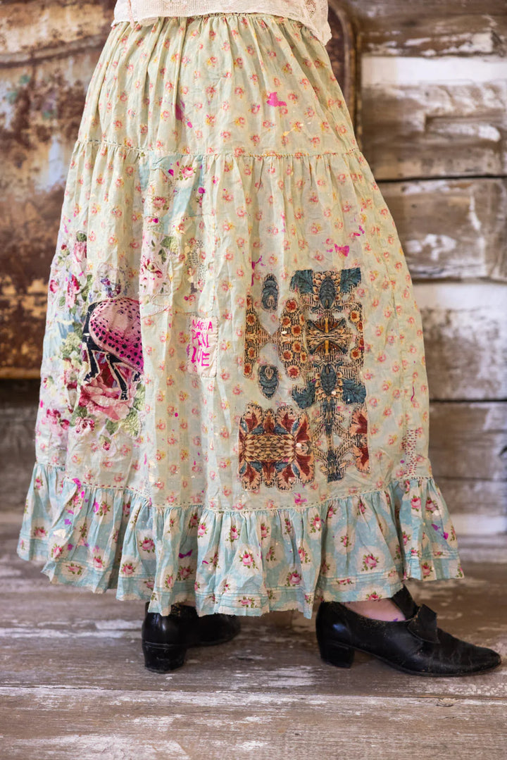 Magnolia Pearl Applique Friendship Skirt-Katze Boutique