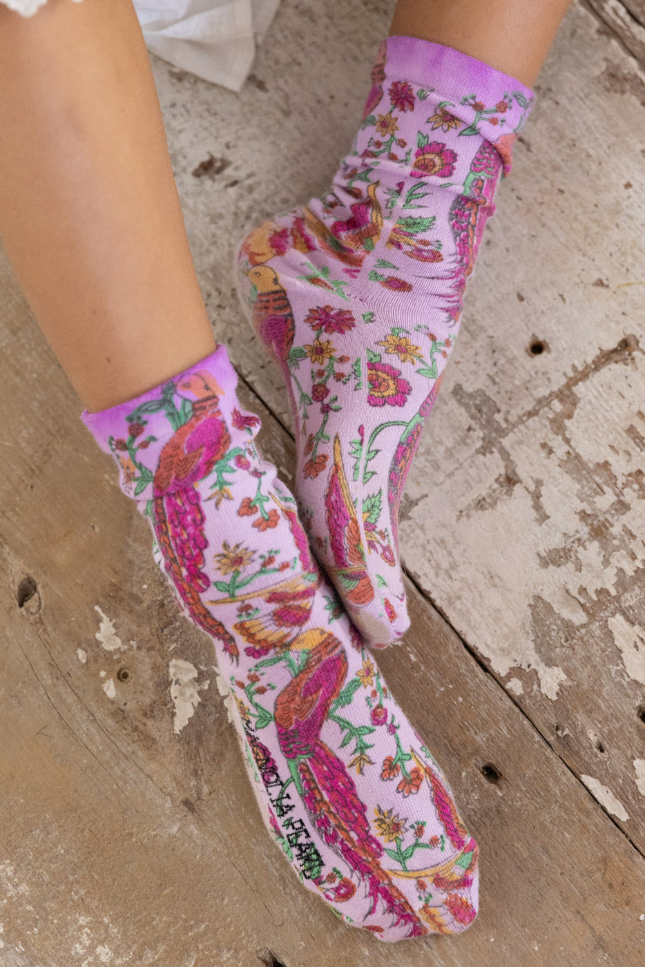 Magnolia Pearl Blockprint MP Socks-Katze Boutique