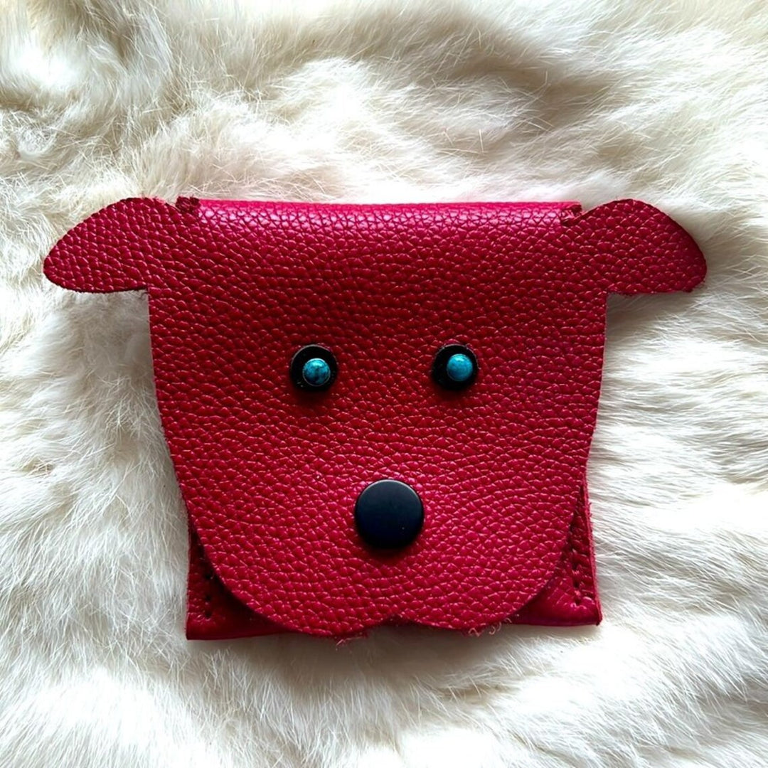 Handcrafted Leather Puppy Wallet-Katze Boutique