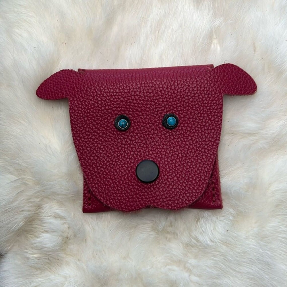 Handcrafted Leather Puppy Wallet-Katze Boutique