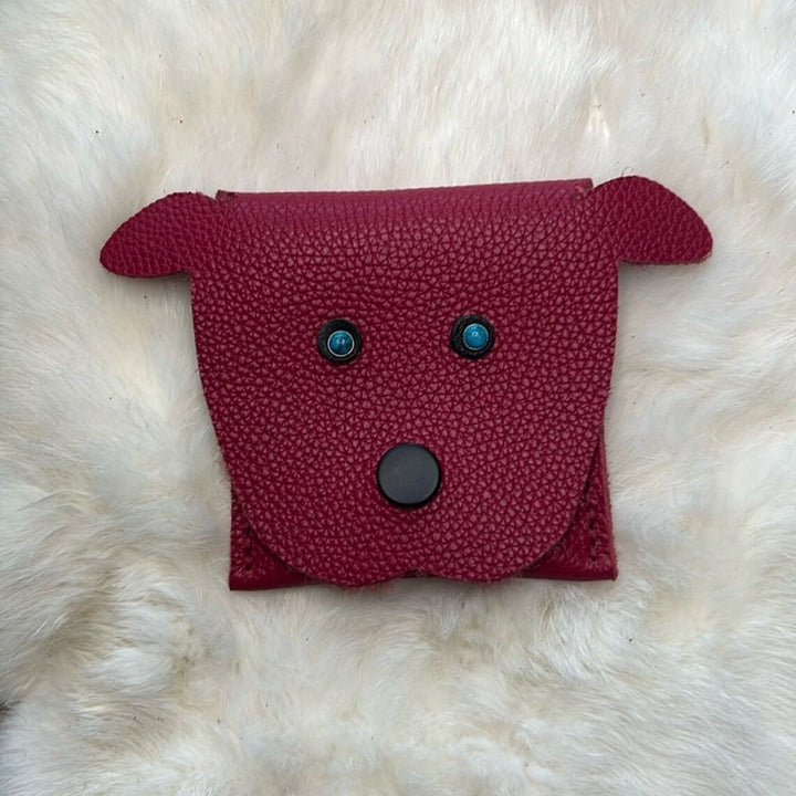 Handcrafted Leather Puppy Wallet-Katze Boutique