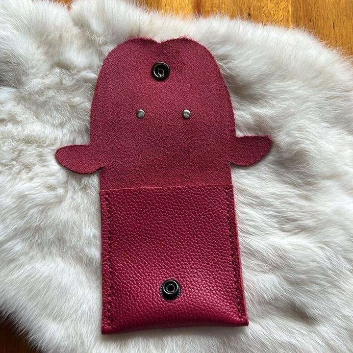 Handcrafted Leather Puppy Wallet-Katze Boutique