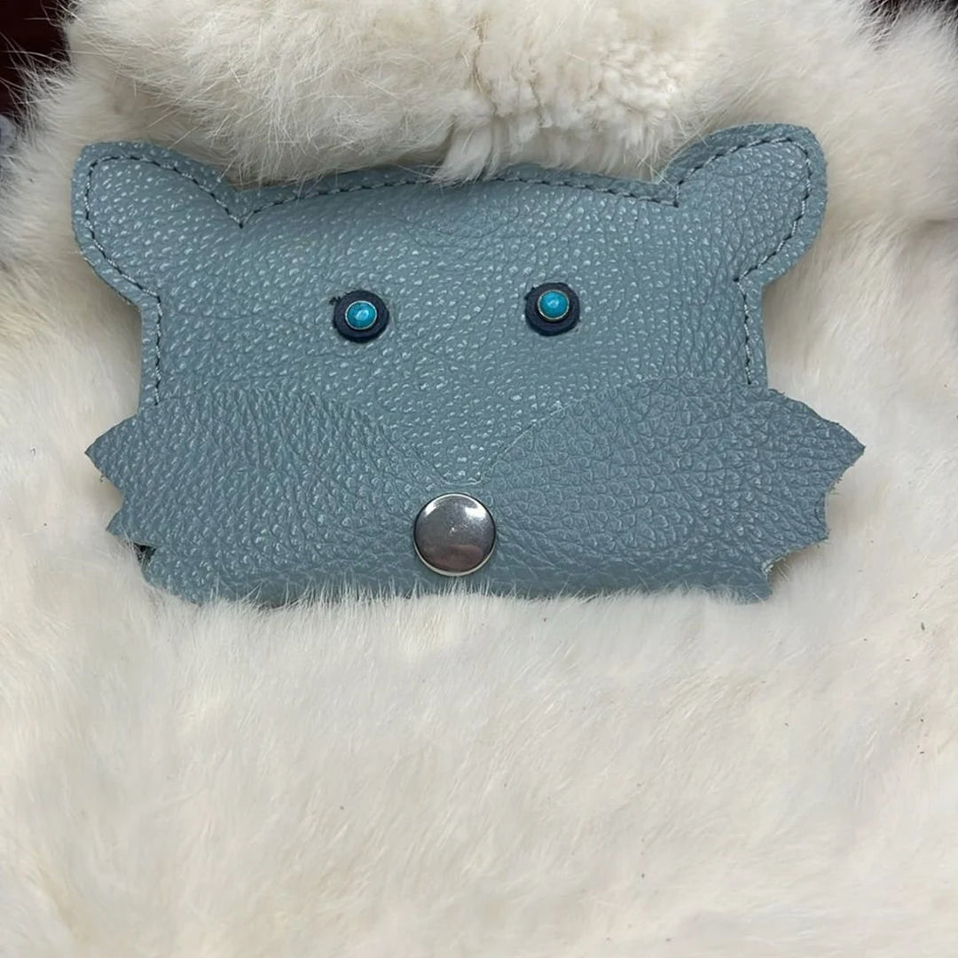 Handcrafted Leather Puppy Wallet