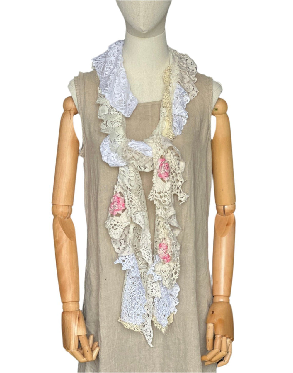 Handmade Artisan Lace Scarf-Katze Boutique